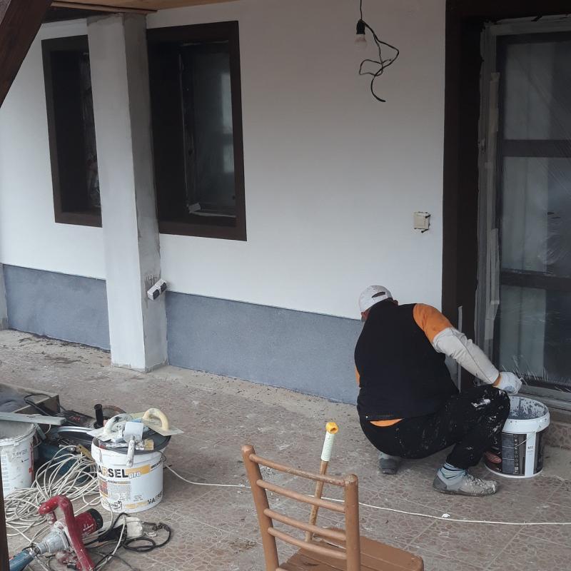 направа на мозаечна мазилка с. Граница 2019