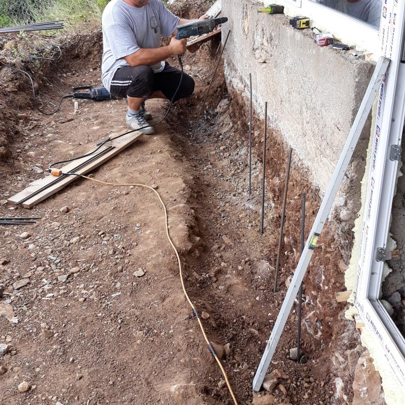 подготовка за подпорни стени с. Байкалско 2019