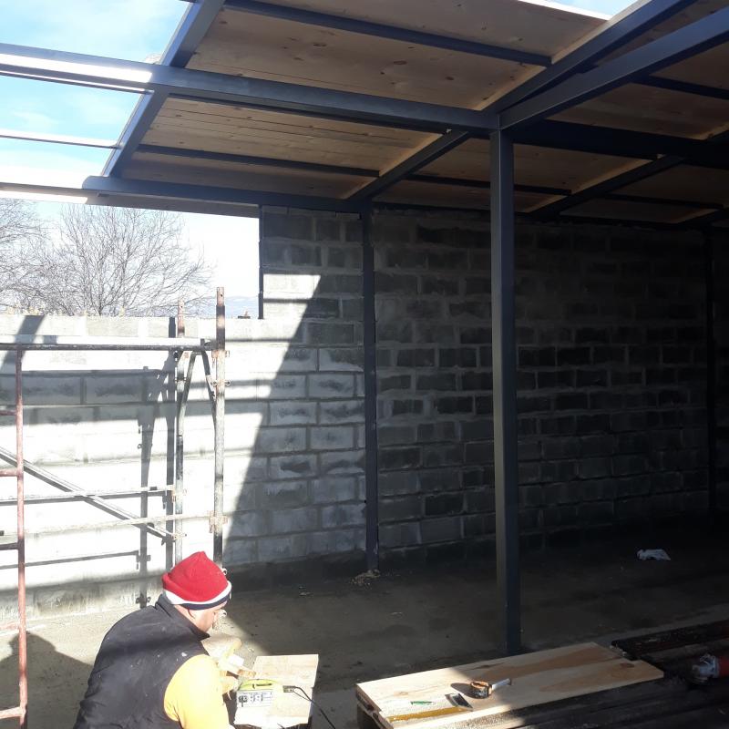 Фугиране на зидария от циментови блокчета/ с. Слокощица 2019